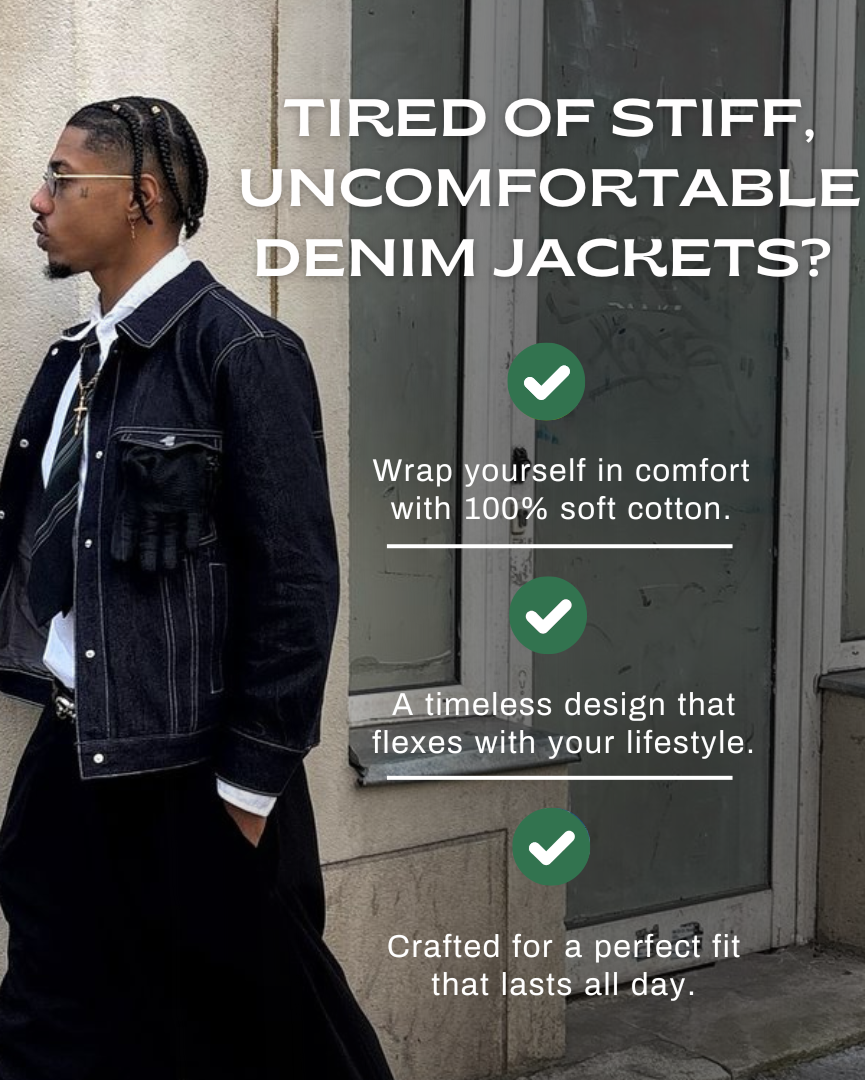 Denim has Culture - Denim Jacket - Black/Navy