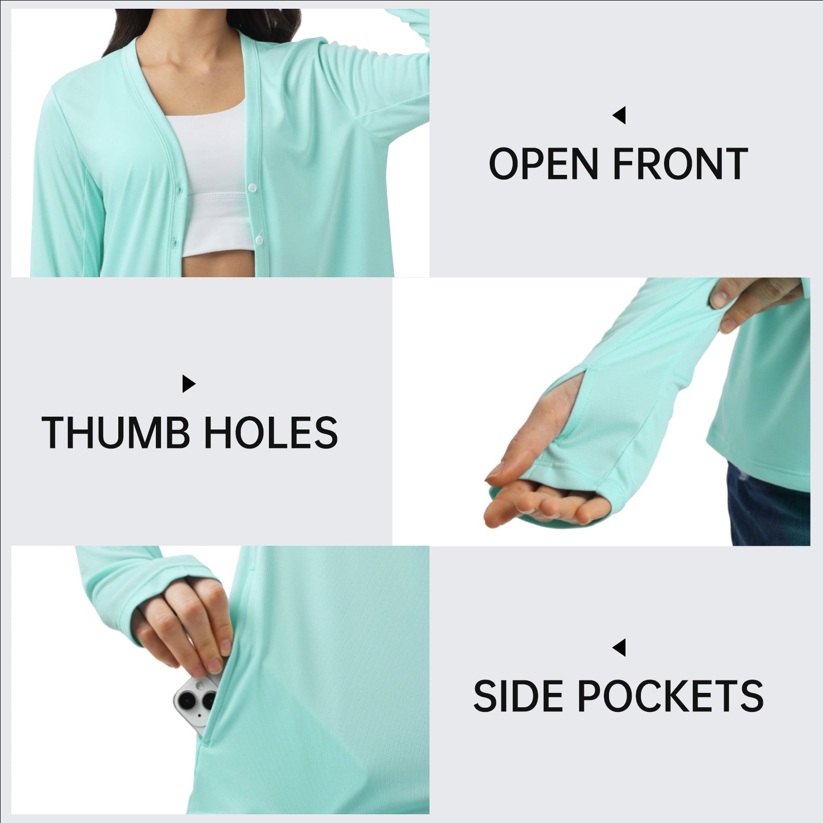 Sun Protection Button Down Cardigan