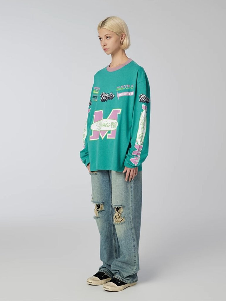 Speed Party - Long-sleeve - Green - MAISON MISFIT