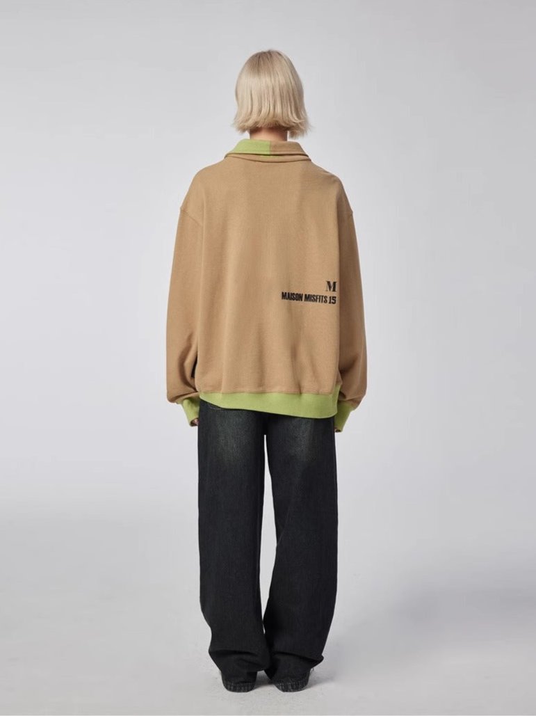 Fragmented Tissue - Sweatshirt - Khaki/Green - MAISON MISFIT