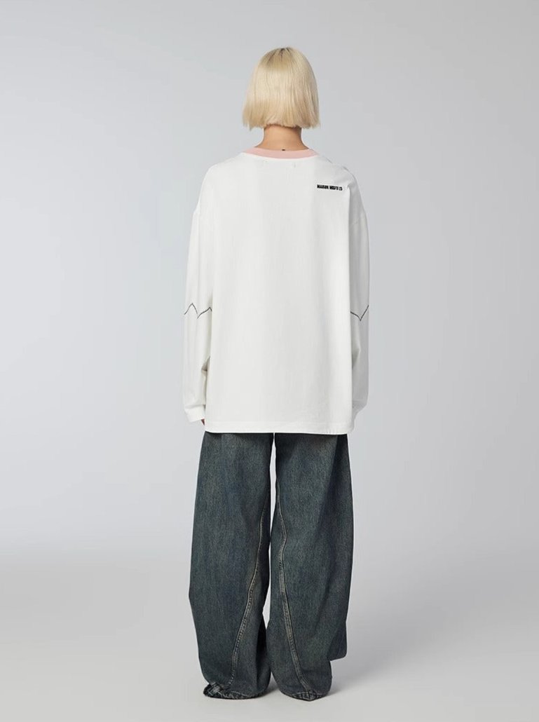 Dimension - Long-sleeve - White - MAISON MISFIT