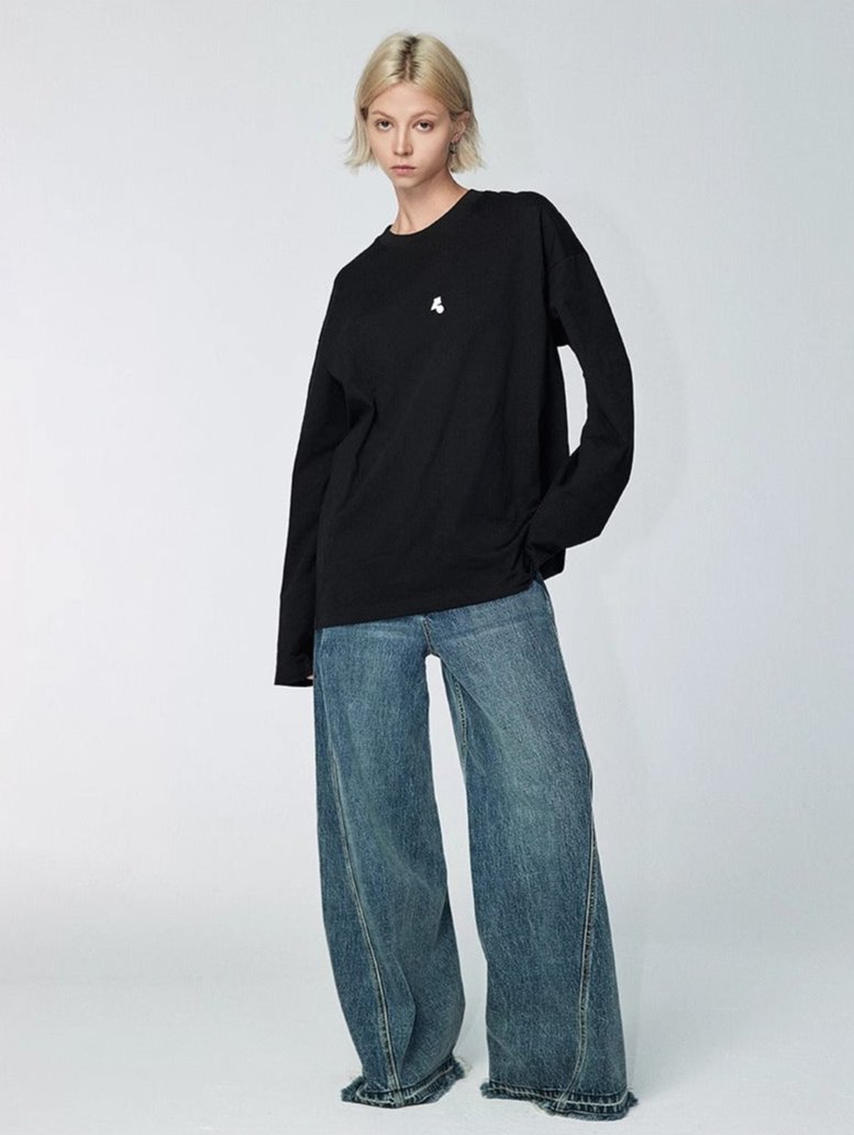 Striped Basic - Long-sleeve - Hvid