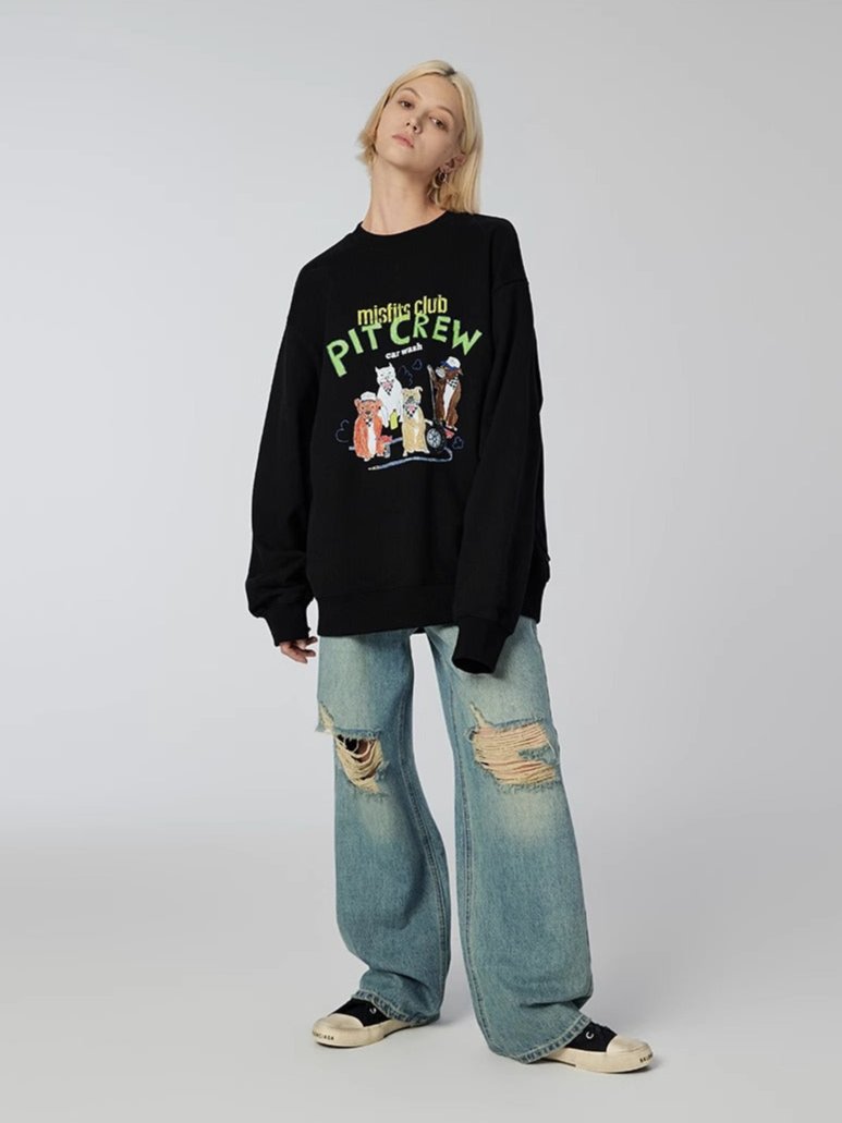 Dogo - Sweatshirt - Black - MAISON MISFIT