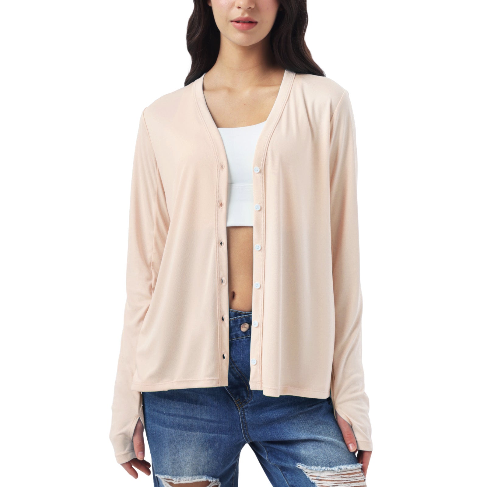 Sun Protection Button Down Cardigan