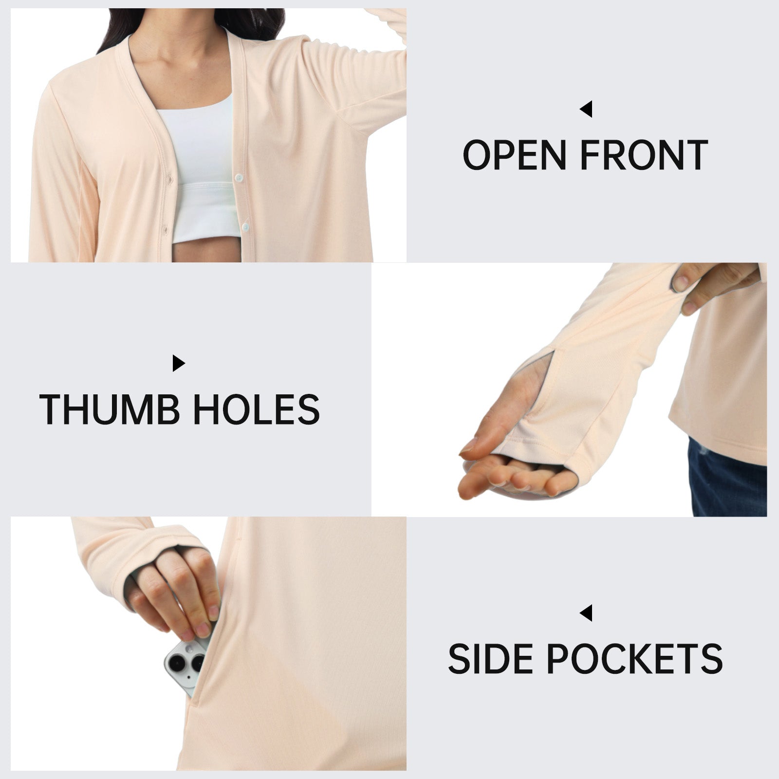 Sun Protection Button Down Cardigan