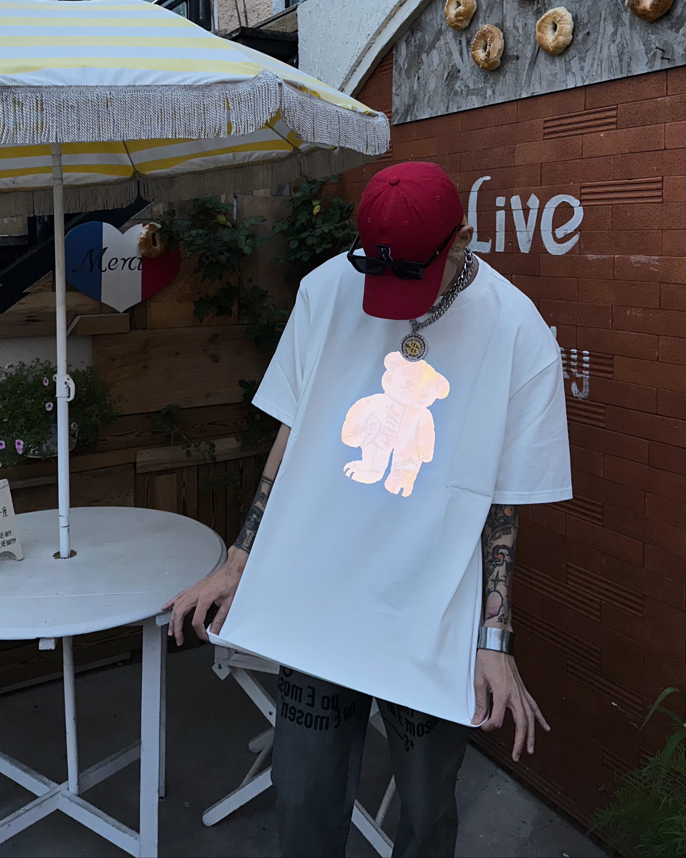 Kiss of light - T-shirt - Hvid