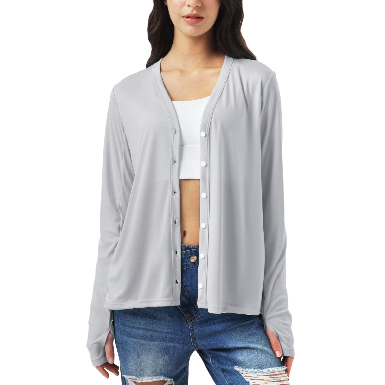 Sun Protection Button Down Cardigan