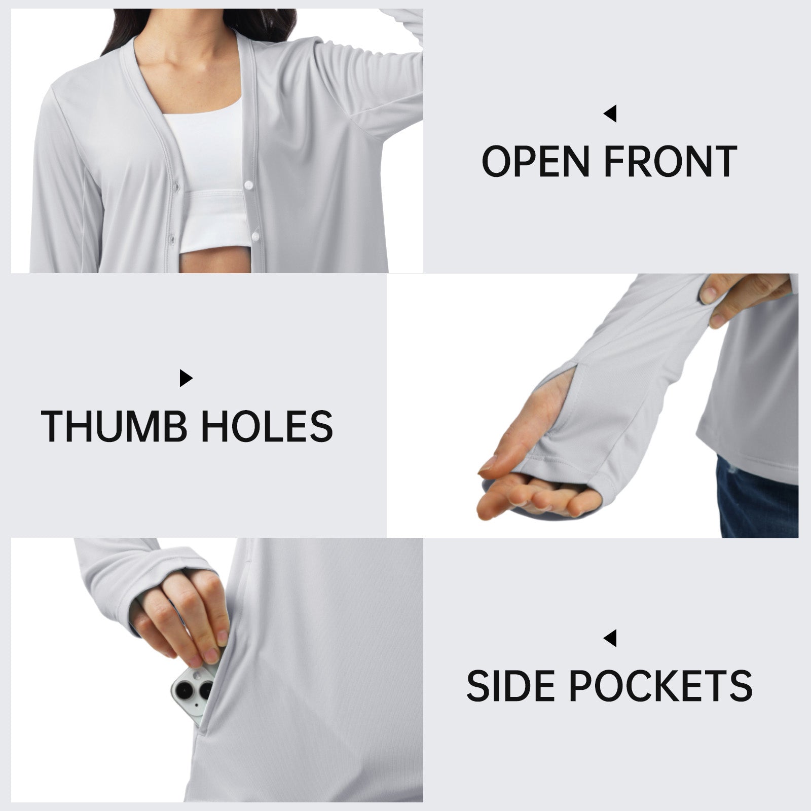Sun Protection Button Down Cardigan