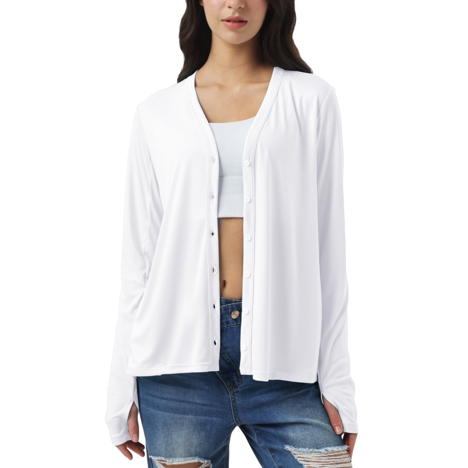 Sun Protection Button Down Cardigan