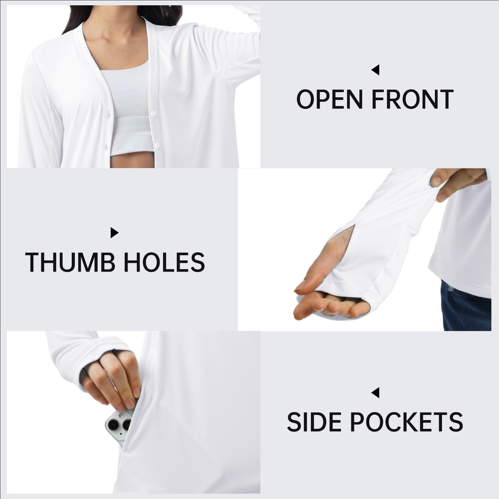 Sun Protection Button Down Cardigan