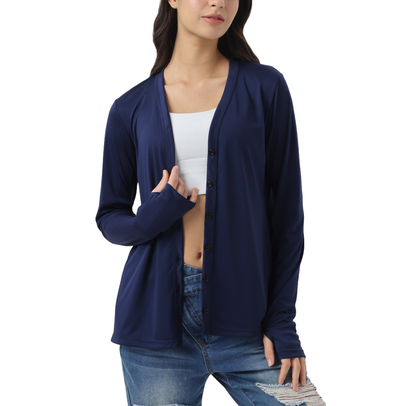 Sun Protection Button Down Cardigan