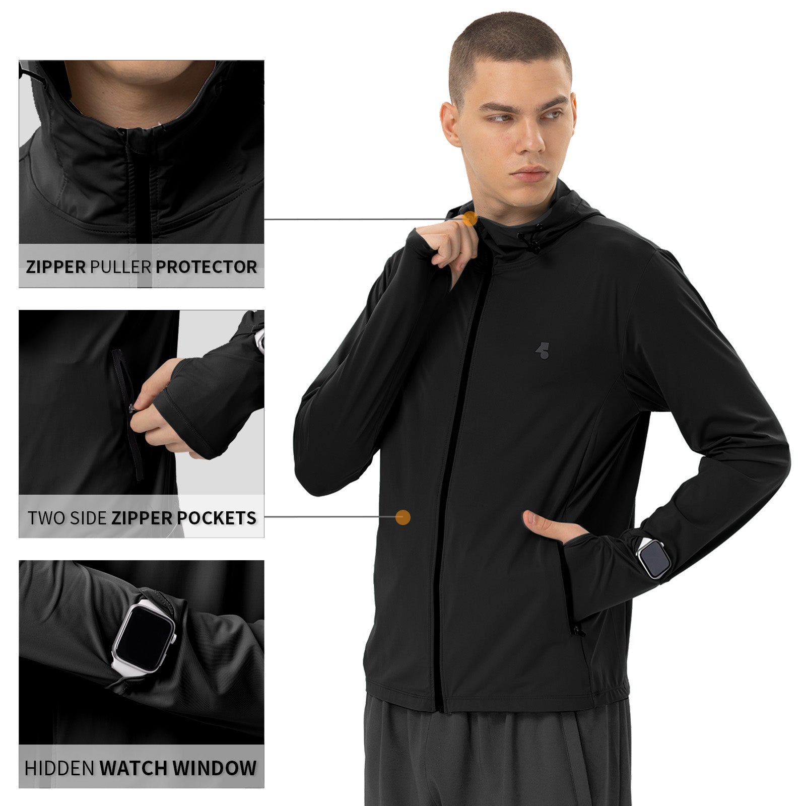 Men’s Lightweight UV Protection Athletic Jacket