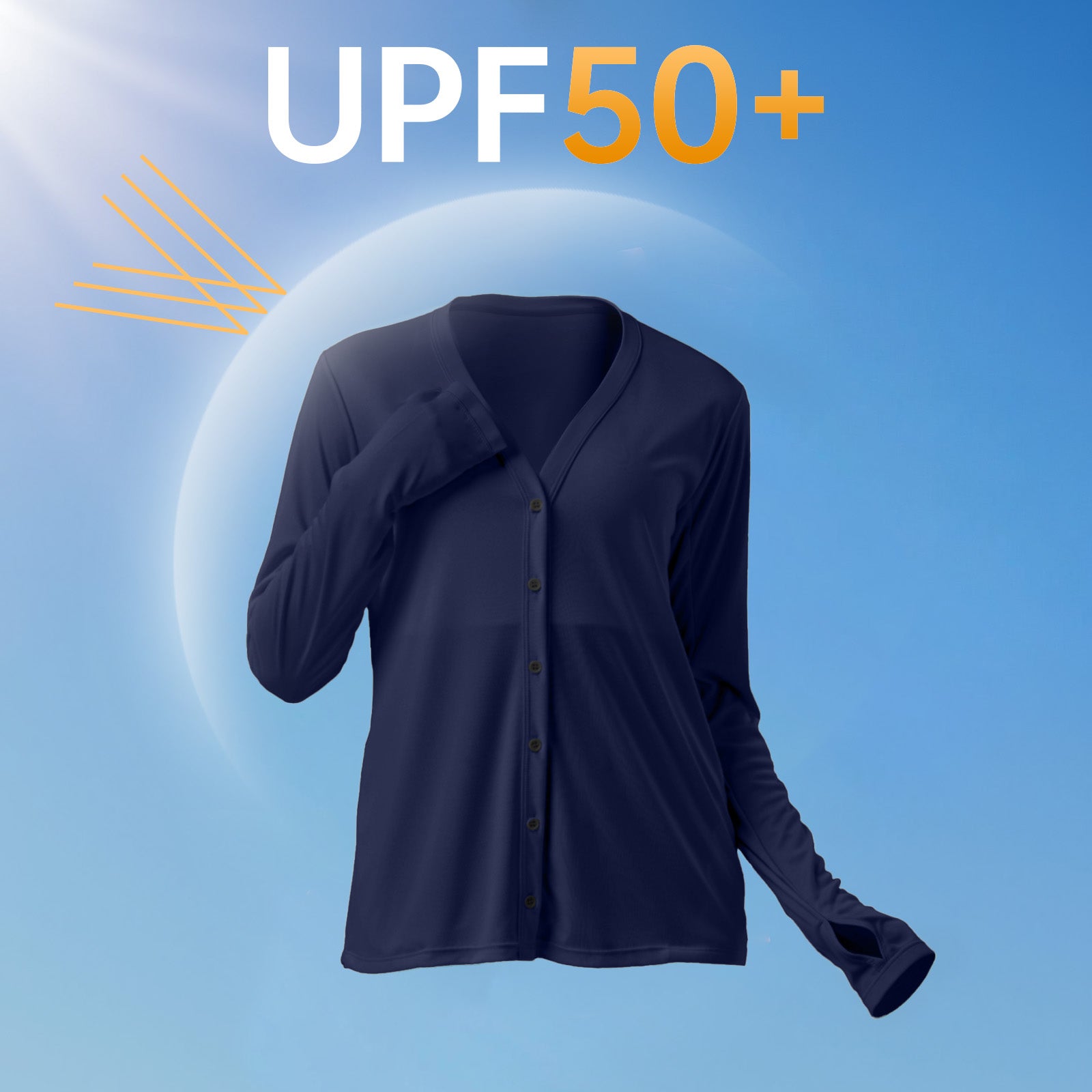 Sun Protection Button Down Cardigan
