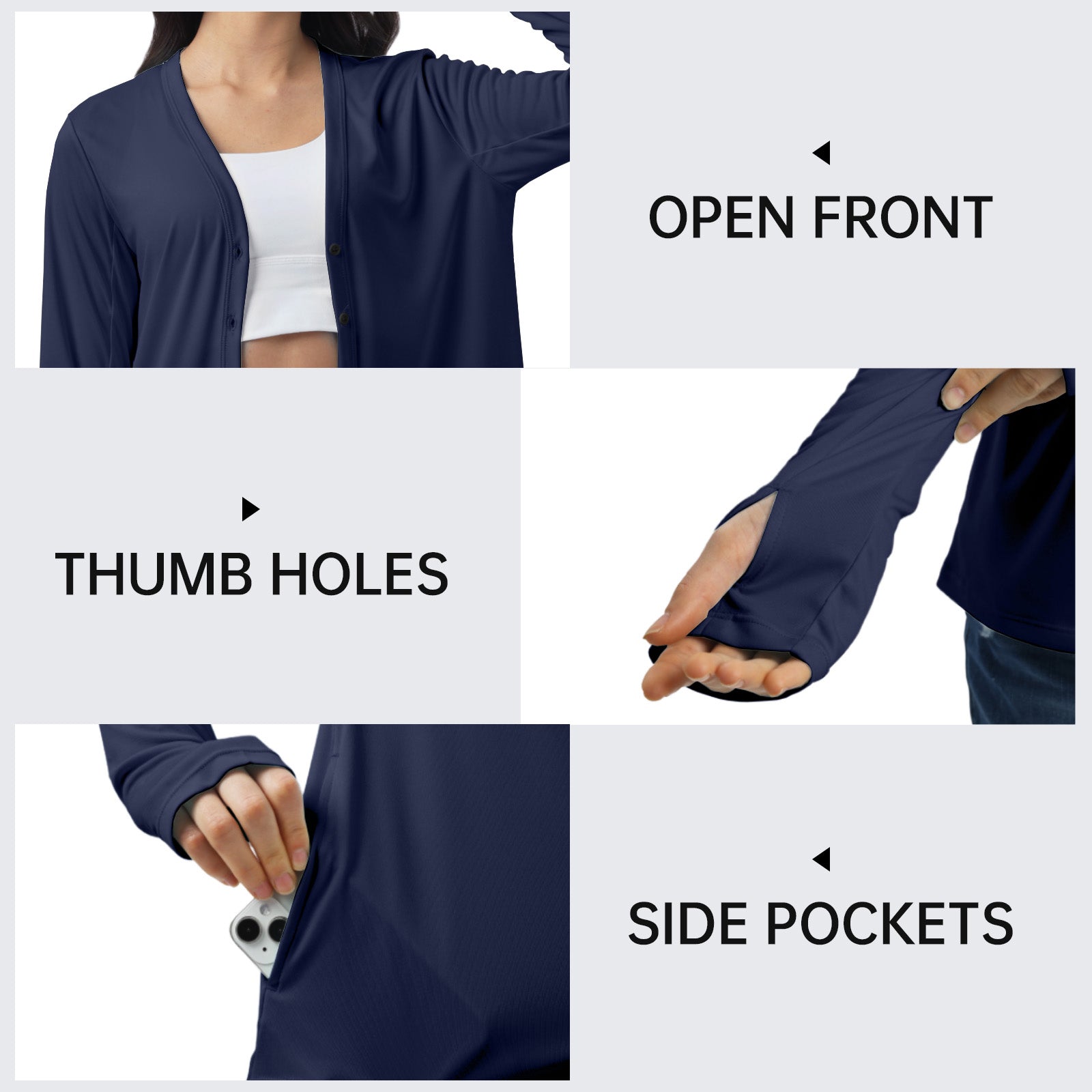 Sun Protection Button Down Cardigan