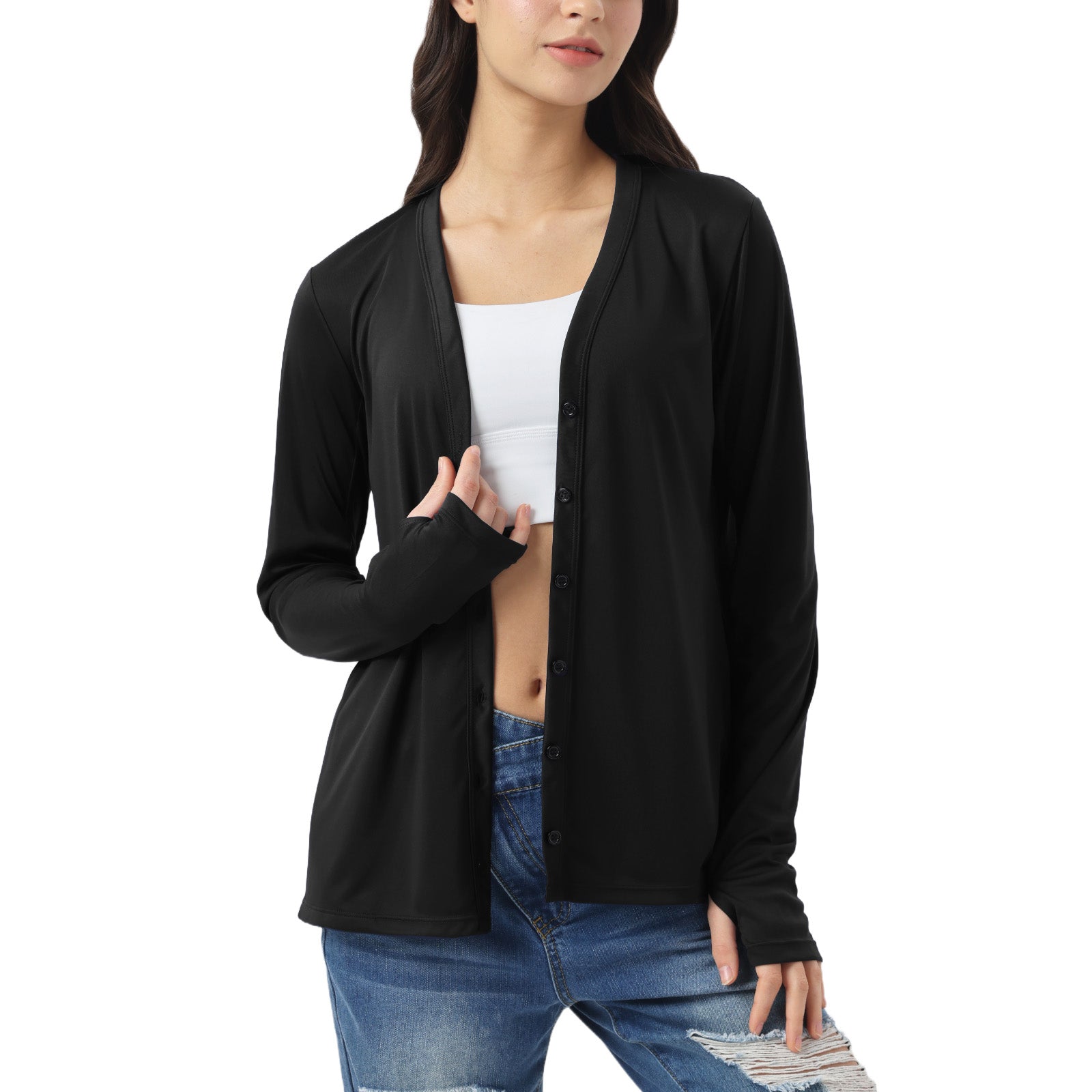 Sun Protection Button Down Cardigan