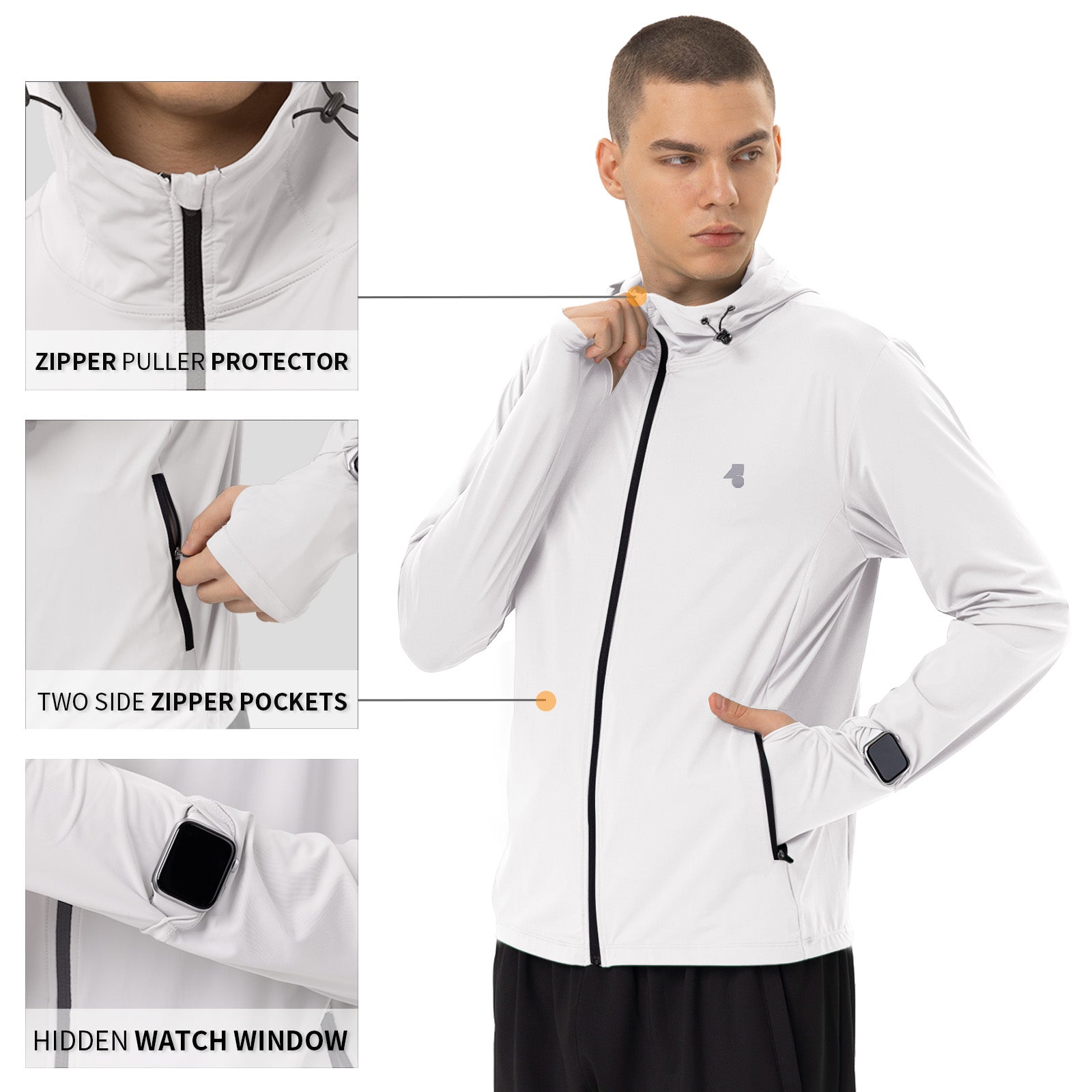 Men’s Lightweight UV Protection Athletic Jacket