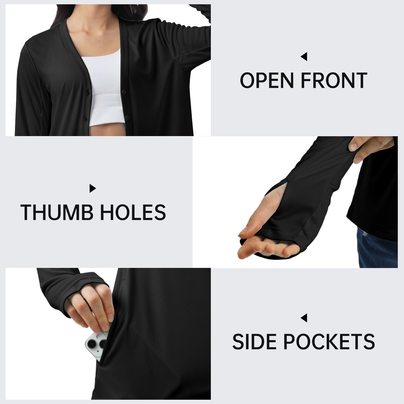 Sun Protection Button Down Cardigan