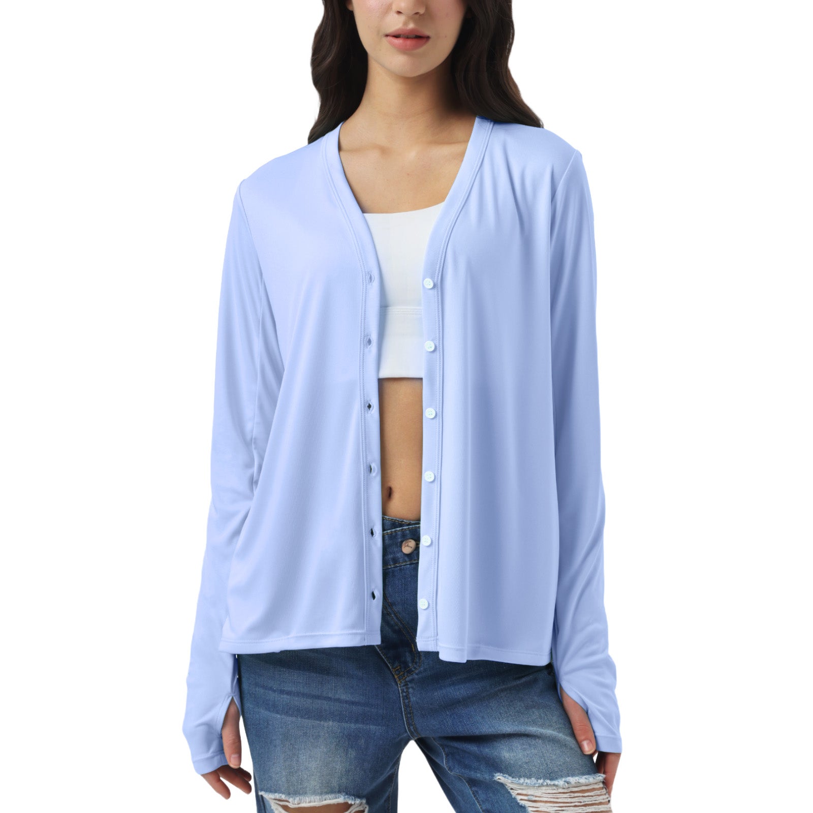 Sun Protection Button Down Cardigan