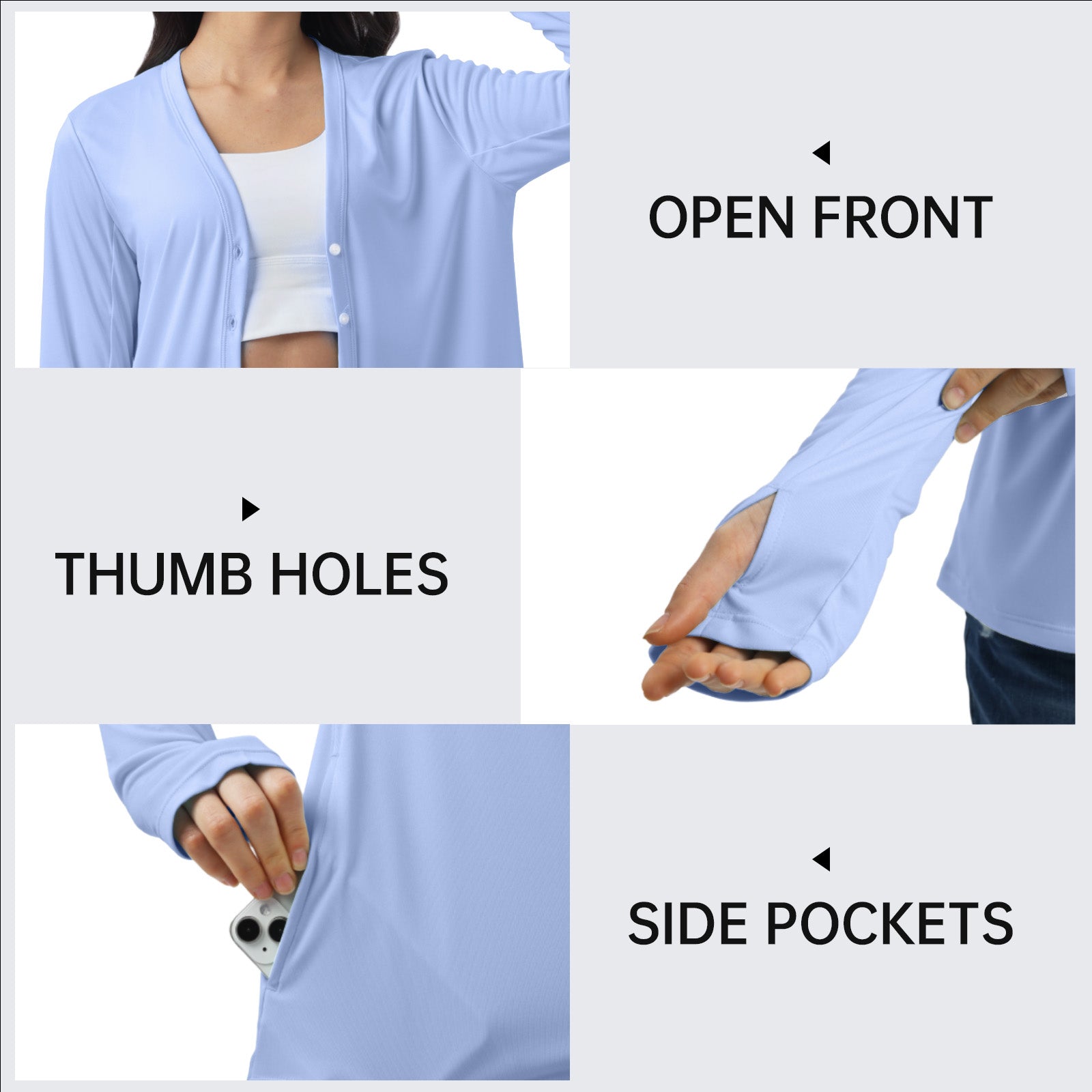 Sun Protection Button Down Cardigan