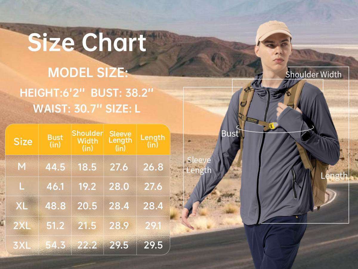 Men’s Lightweight UV Protection Athletic Jacket