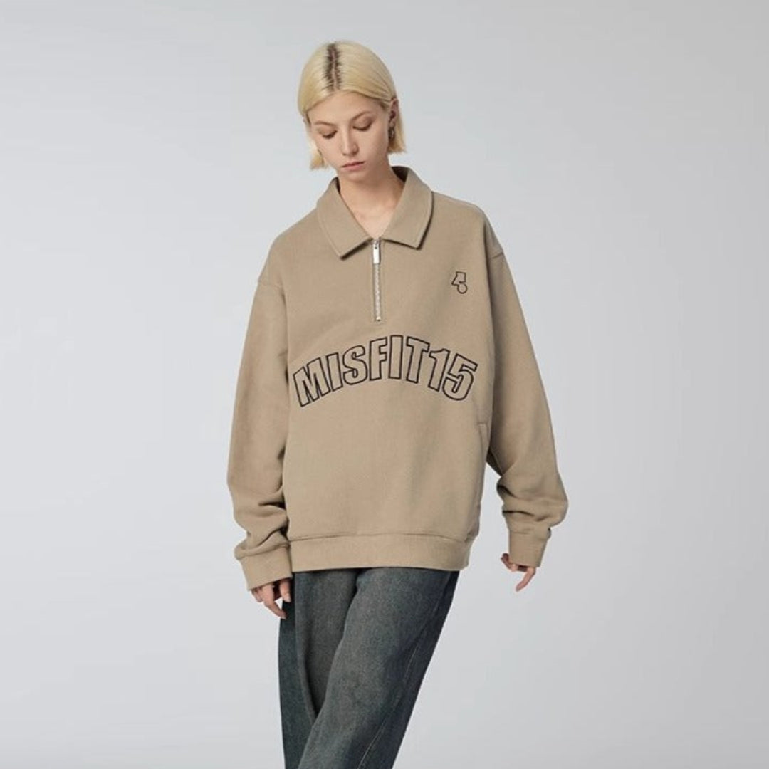 Memories Moments - Sweatshirt - Brown - MAISON MISFIT