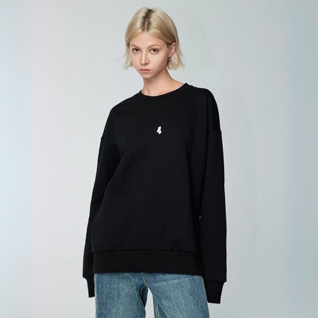 Rigid basic - Sweatshirt - Black - MAISON MISFIT