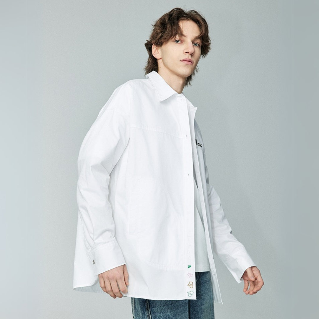 Stich Casual top - Jacket - White - MAISON MISFIT