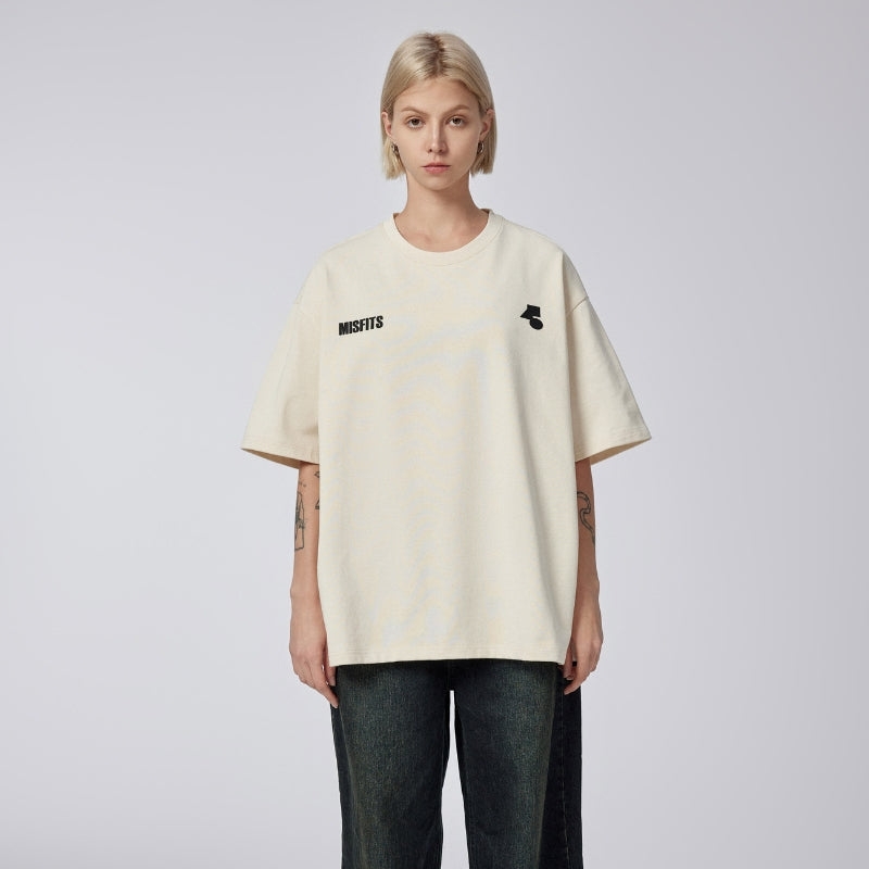 Time - T-shirt - Beige - MAISON MISFIT