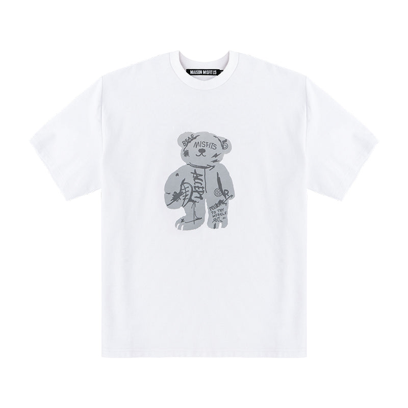 Kiss of light T-shirt - White - MAISON MISFIT