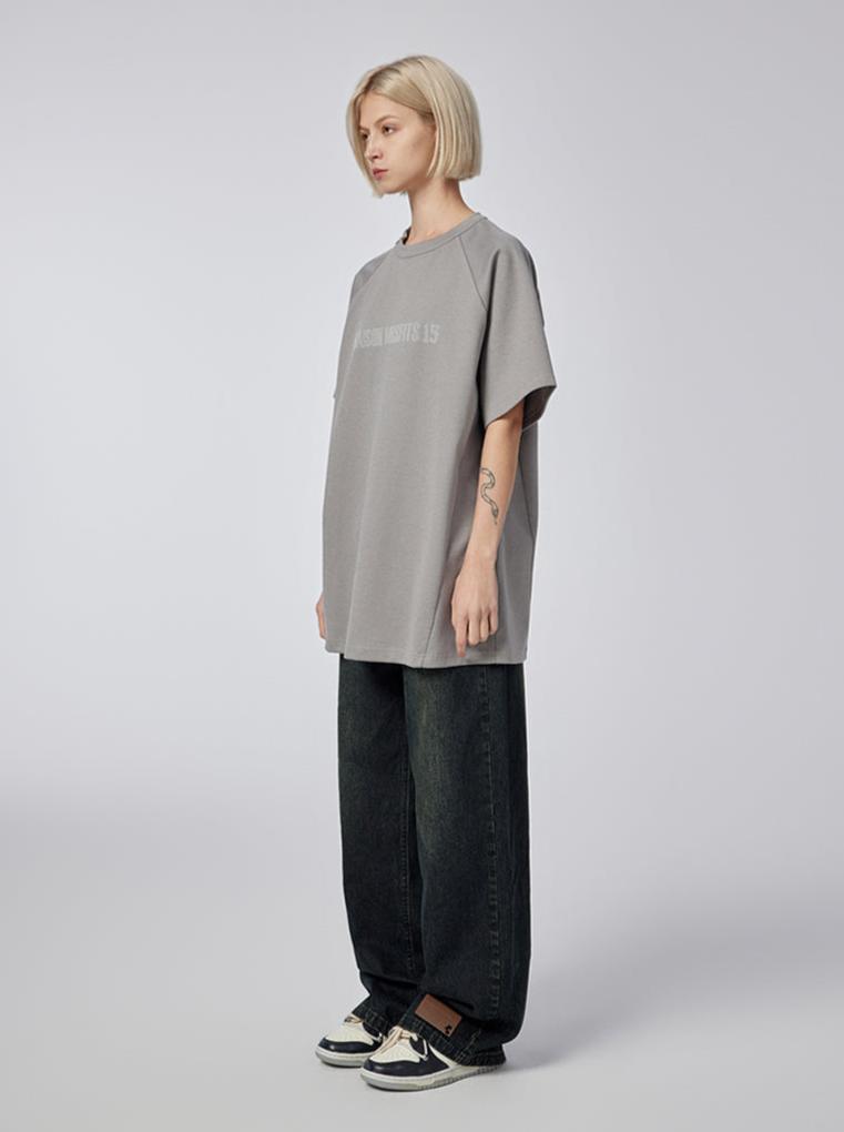 Asymmetric - T-shirt - Grey - MAISON MISFIT