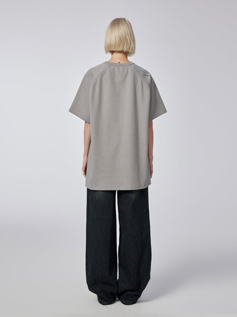 Asymmetric - T-shirt - Grey - MAISON MISFIT