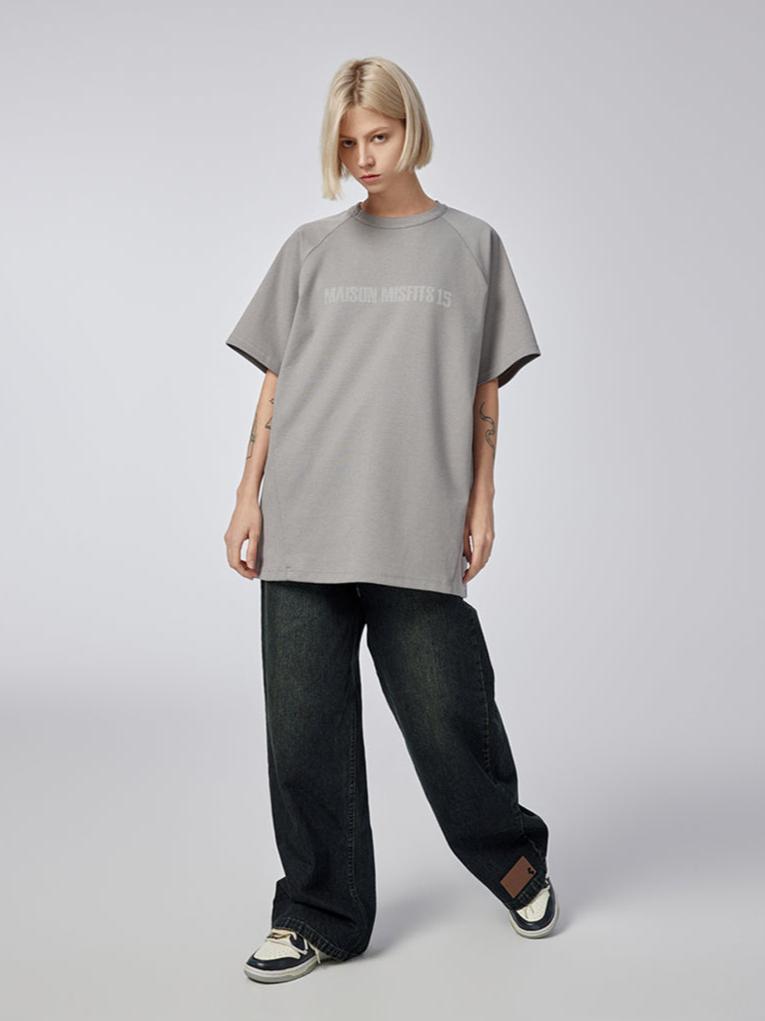 Asymmetric - T-shirt - Grey - MAISON MISFIT