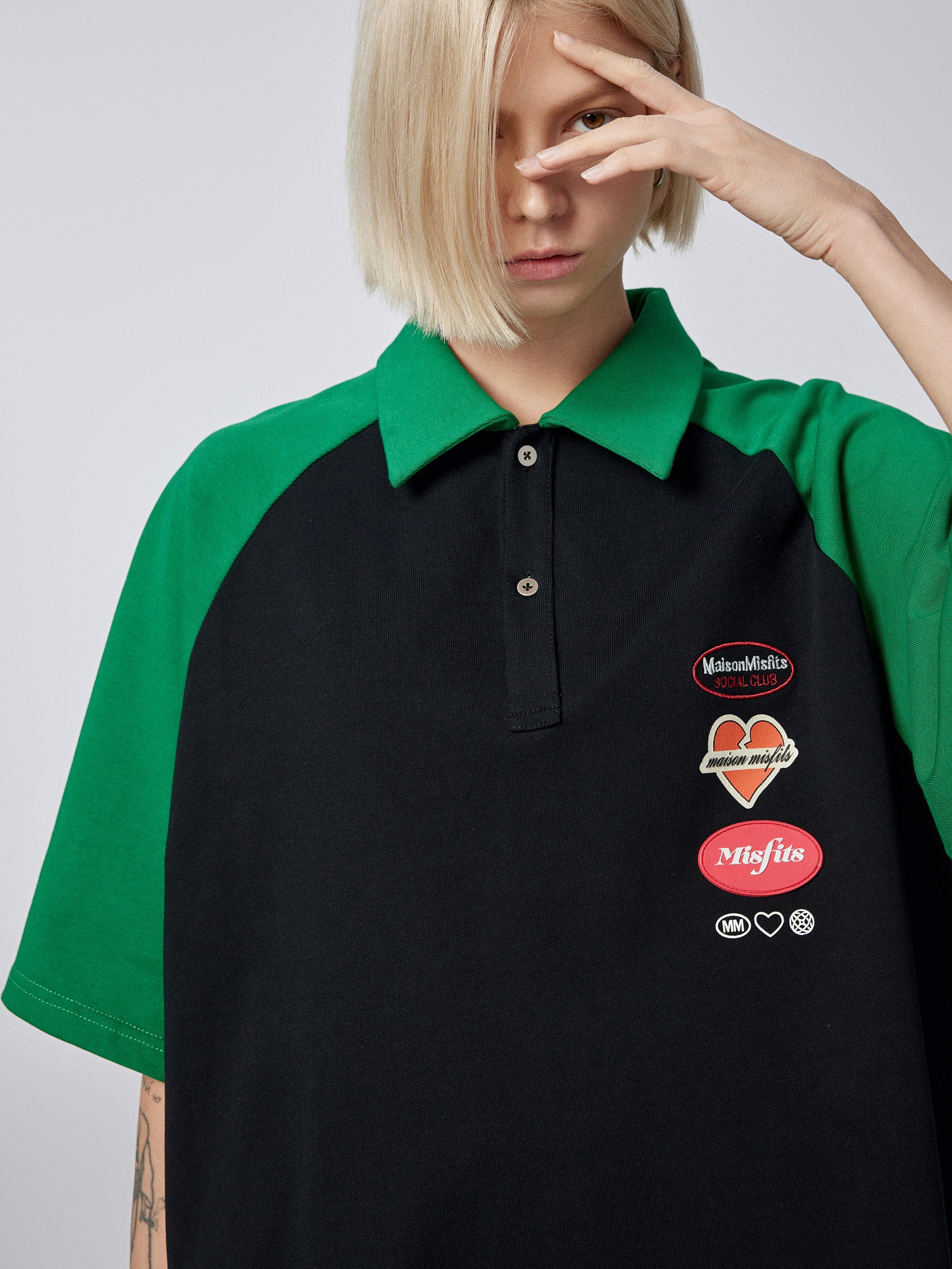 Matter and Matter - POLO - Black/Green - MAISON MISFIT