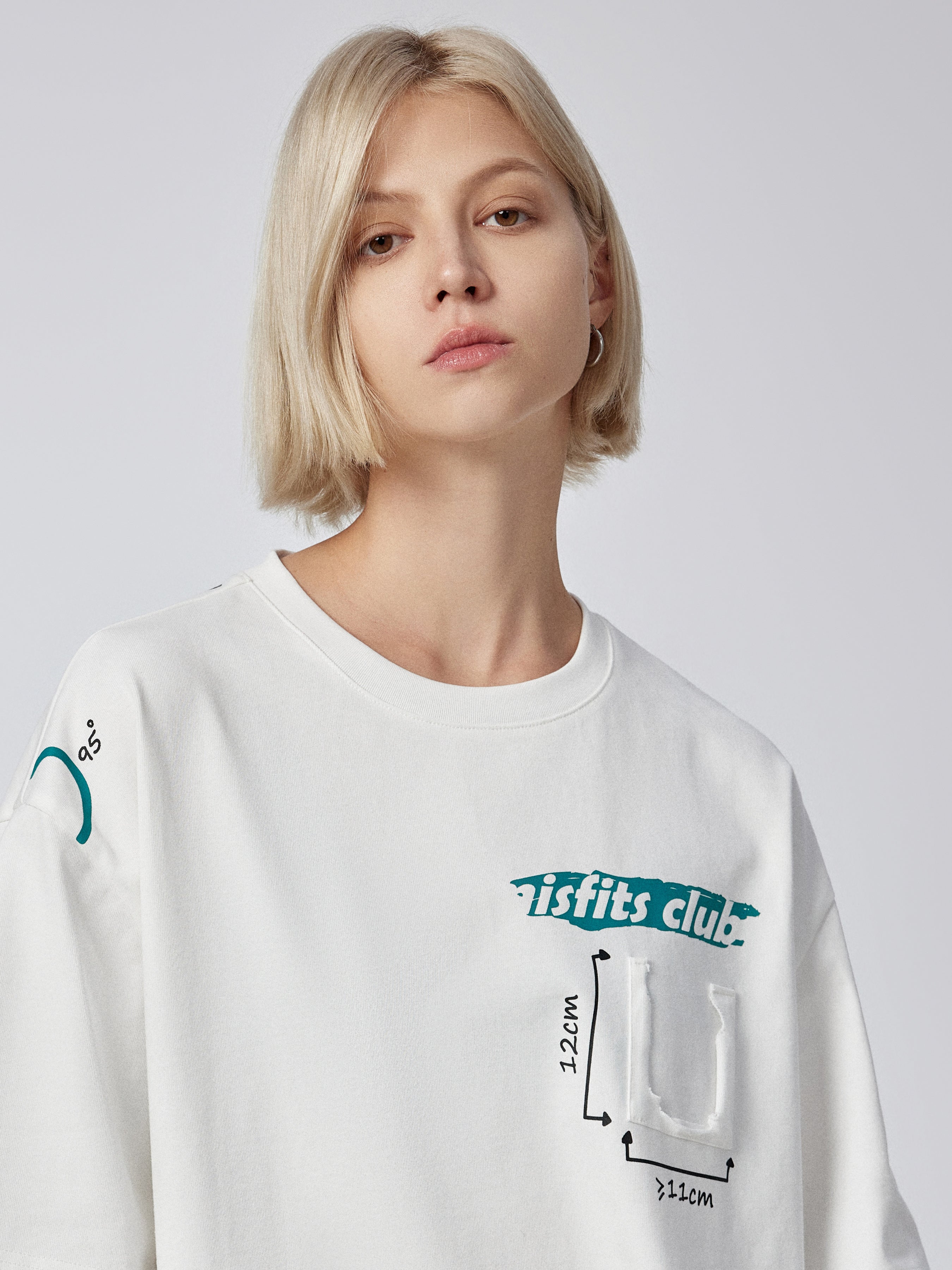 Draft - T-shirt - White - MAISON MISFIT