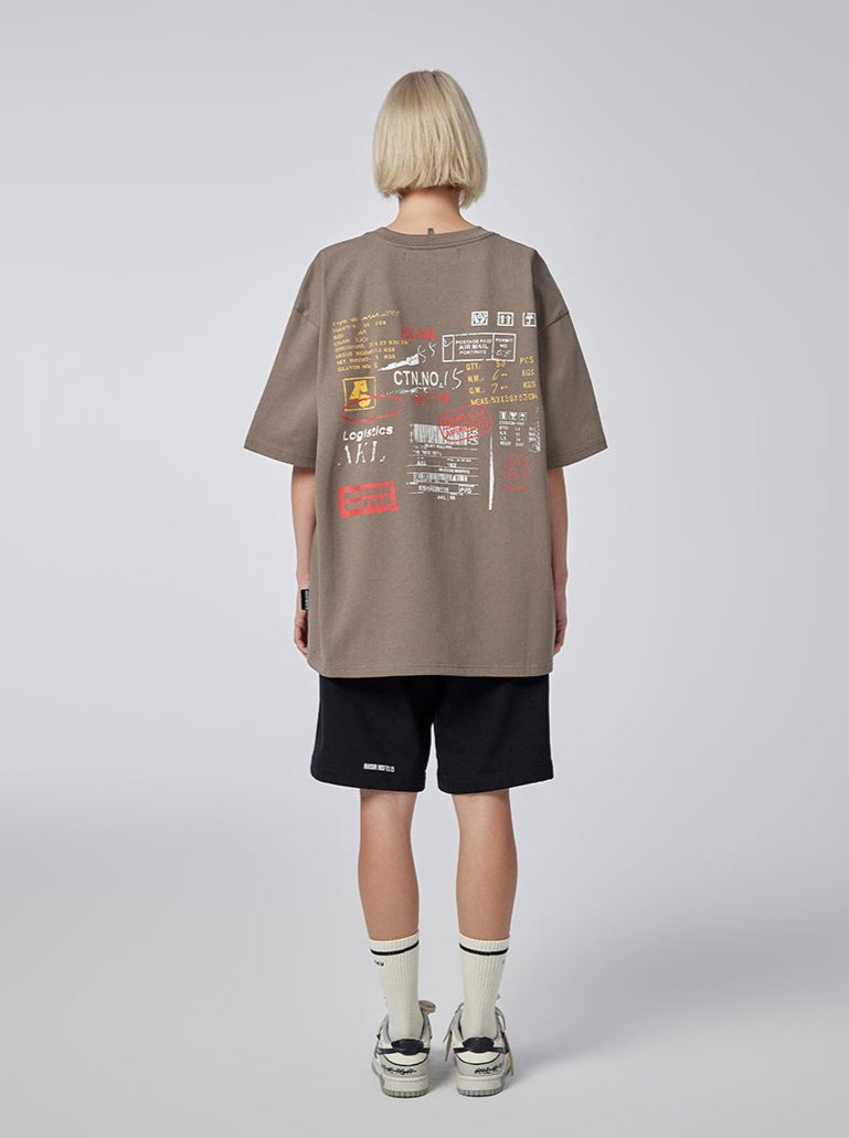 Freight - T-shirt - Beige - MAISON MISFIT