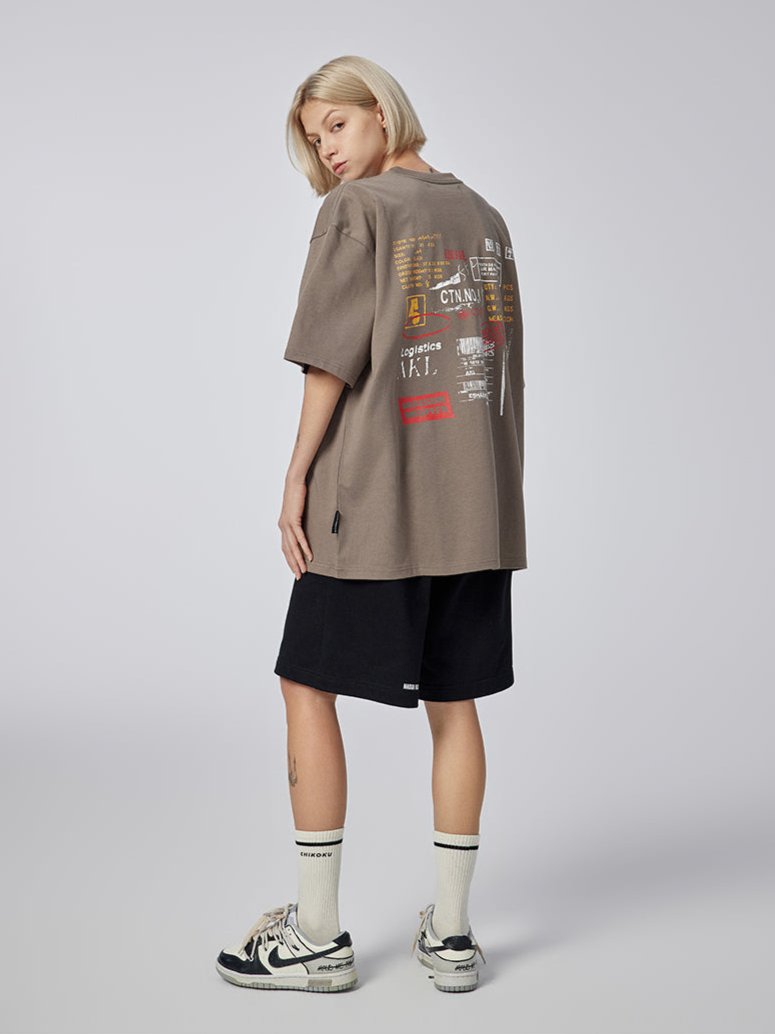 Freight - T-shirt - Beige - MAISON MISFIT