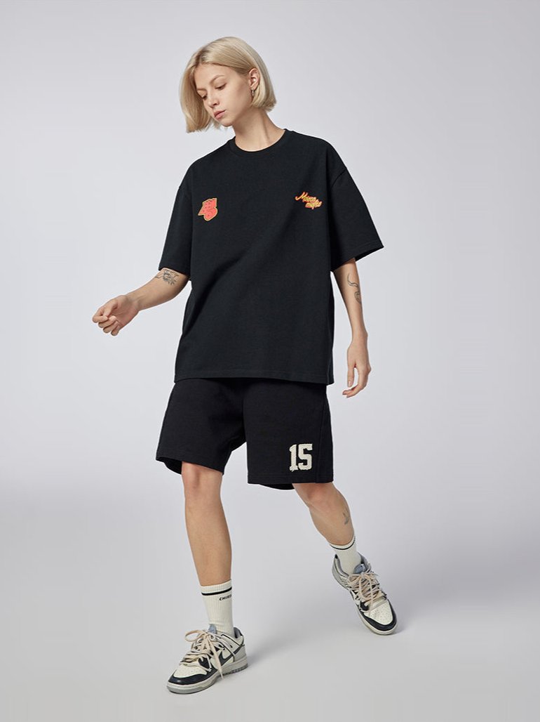 Building Blocks - T-shirt - Black - MAISON MISFIT