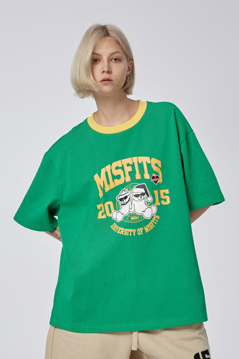 Love Bear - T-shirt - Green - MAISON MISFIT