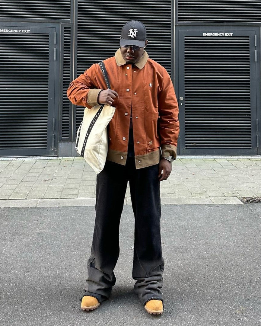 Smart Contrast Color - Jacket - Terracotta/Brown - MAISON MISFIT
