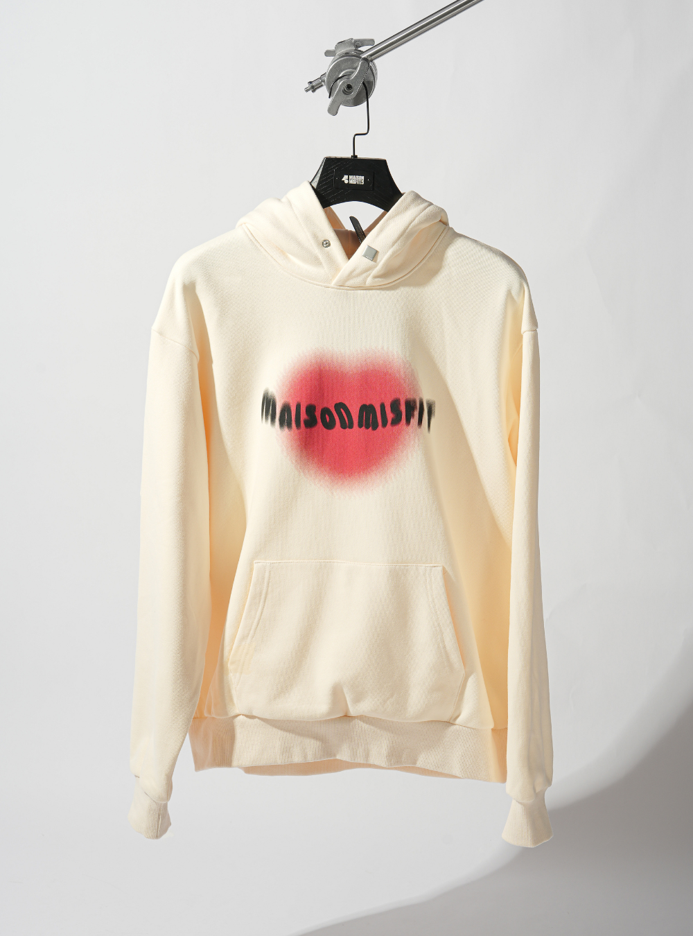 Heart - Hoodie - Beige